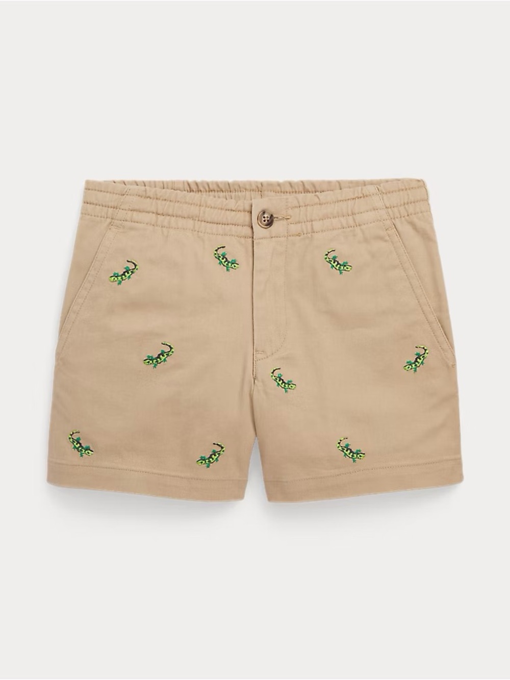 Polo Ralph Lauren Prepster Chino Embroidered Gecko Khaki Shorts 3T